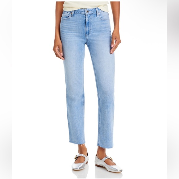 NWT PAIGE Cindy High Rise Ankle Straight Jeans Size 32 - Picture 6 of 14